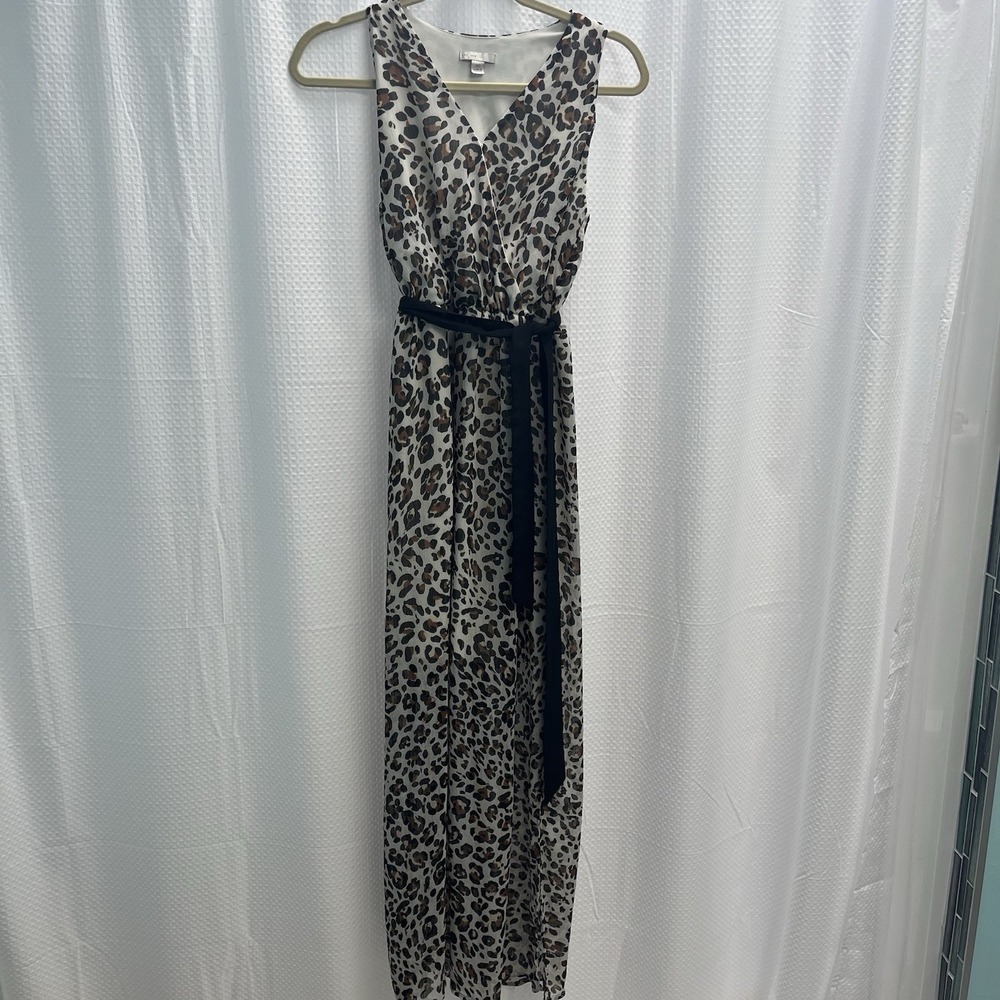 EST. 1946 Women's Chiffon Animal Print Maxi Dress Mobwife Y2K XS